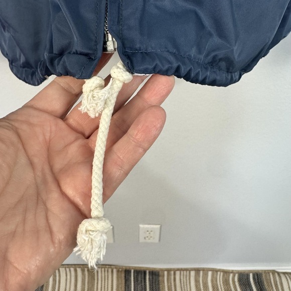 Tuesday Bassen Jacket Womens‎ Large Navy Queen of Hearts Zip Windbreaker Graphic - Picture 4 of 16